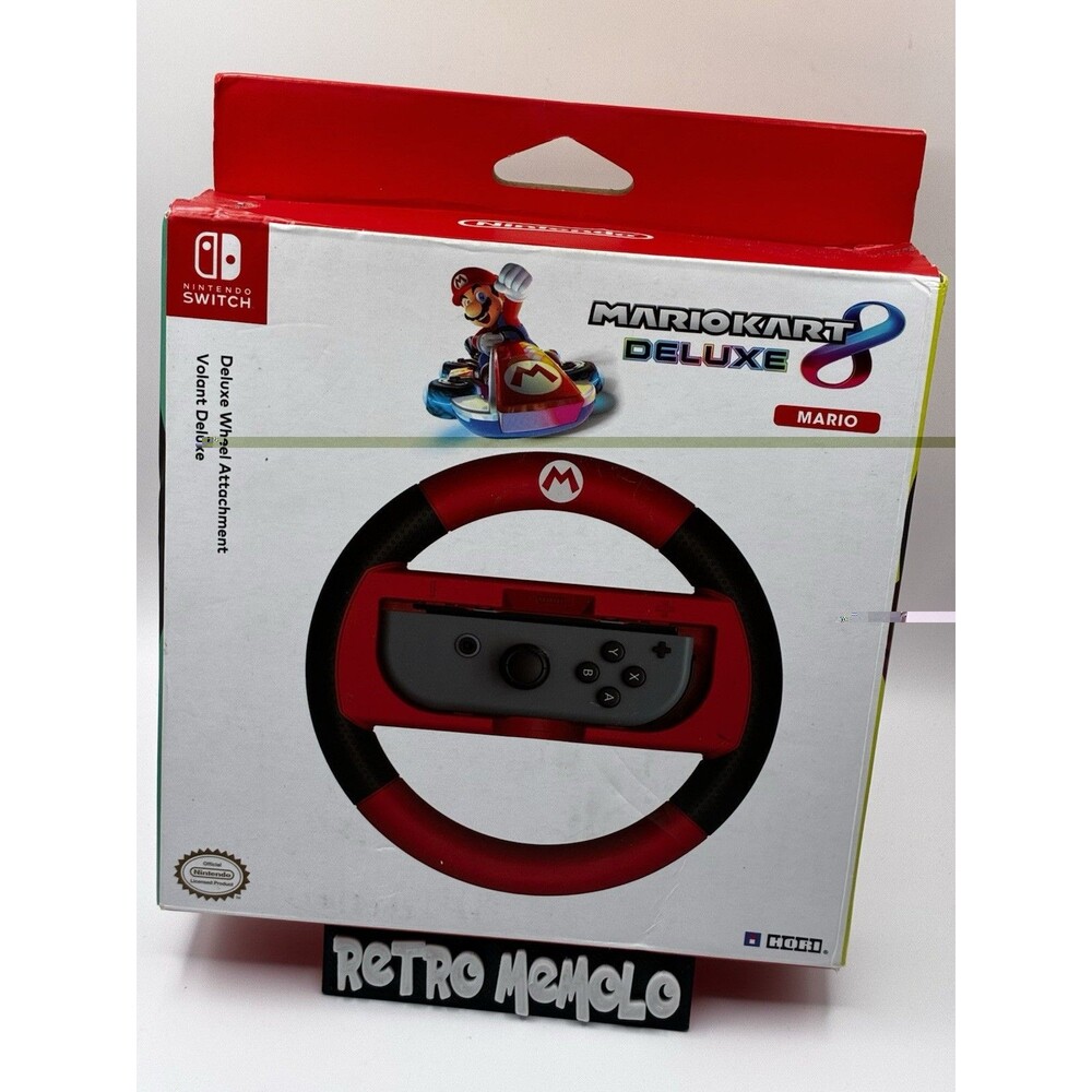 HORI Mario Kart 8 Deluxe Joy-Con Wireless Steering Wheel For Nintendo Switch